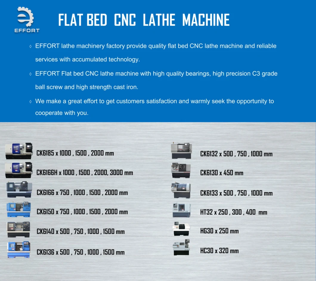 Ck6150 X1000mm CNC Lathe Machine for Metal Cutting (Hydraulic Chuck and Siemens 808d Controller)