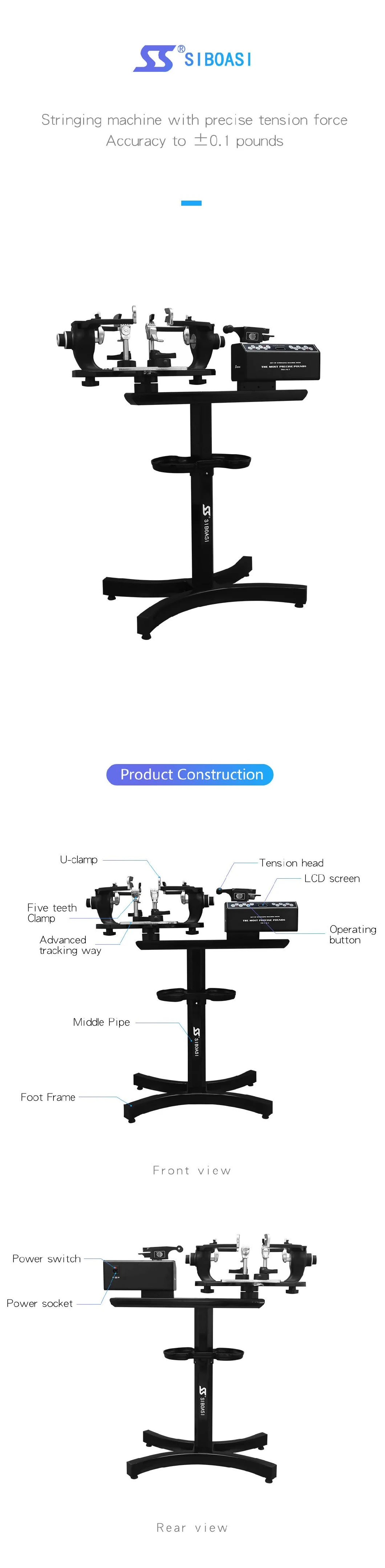 Siboasi Racquet Stringing Machine for Tennis&Badminton Use