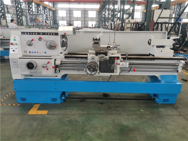 Semi-Automatic High Precision Brake Lathe Horizontal Lathe Bed Big Swing Gap-Bed Conventional Metal Lathe (CA6150)